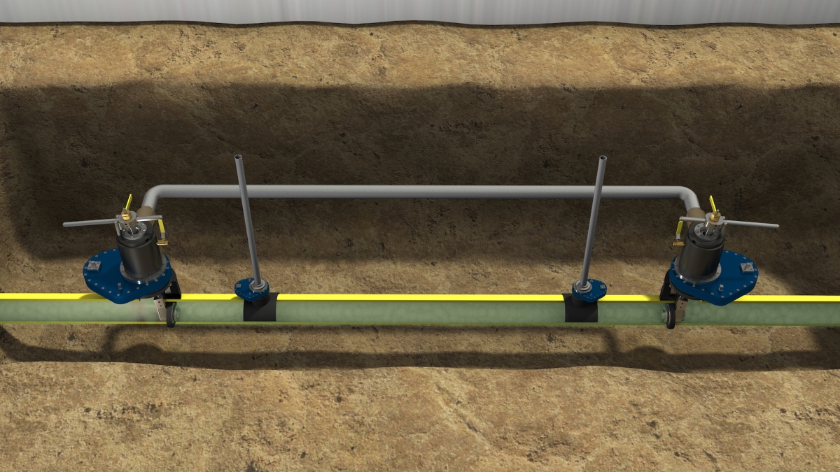 Controlling and Stopping Flow in Polyethylene (PE) Natural Gas